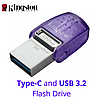 Флешка в комп'ютер і в телефон Usb type-c флеш-накопичувач 64 Гб двостороння USB/Type-C Kingston 3.2 64GB 128, фото 10