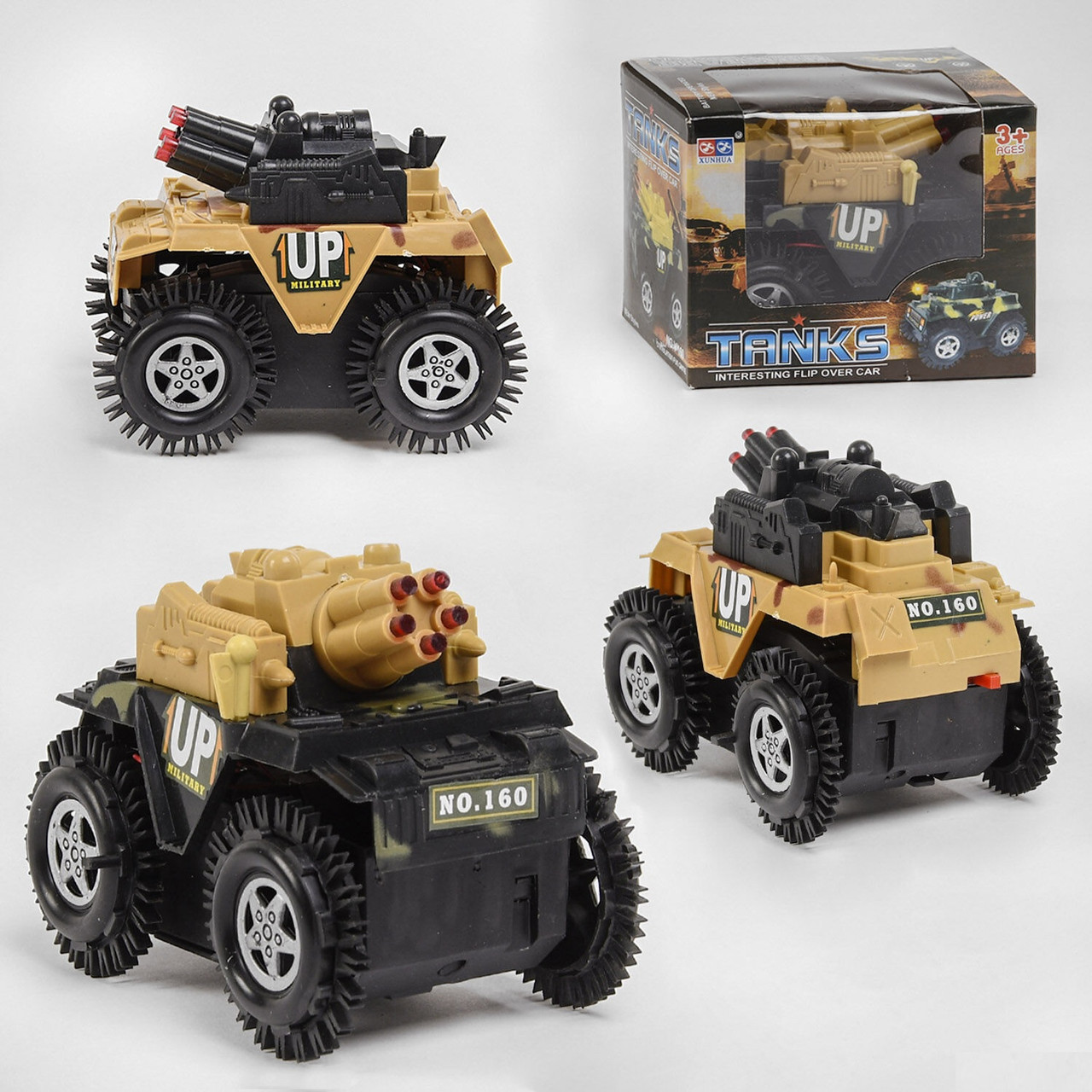 Дитяча іграшка Танк перевертиш (перекрут, на батарейках) 160, фото 1