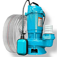 Фекальний насос N.E.K. 2.6 кВт +20 м шланг з подрібнювачем