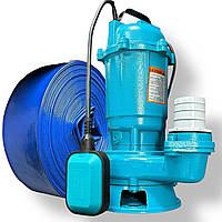 Фекальний насос N.E.K. 2.6 кВт +25 м шланг з подрібнювачем