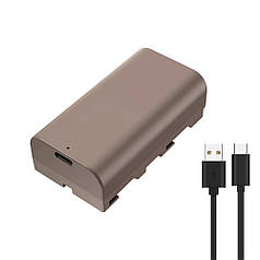 Aкумулятор KingMa для Sony NP-F550/F570 з роз'ємом TYPE-C + кабель, 2600 мА·год