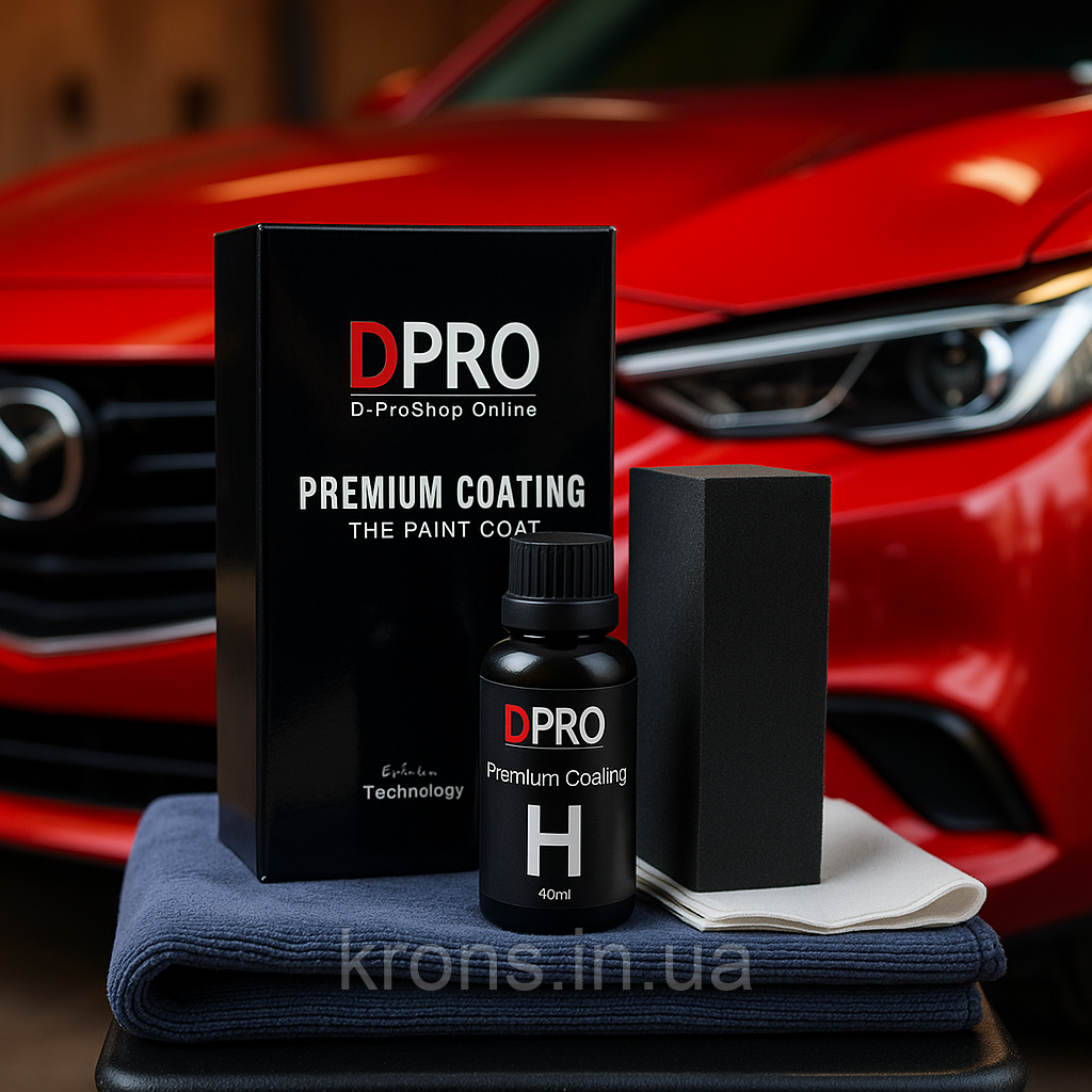 Рідке скло, нано кераміка покриття для кузова авто DPro Type H 30 мл