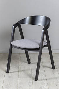 Стілець Гуру tender чорний / тканина сірий Cashmere 18 ТМ Prestol