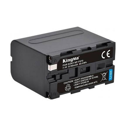 Aкумулятор KingMa для Sony NP-F960, NP-F970, 8190 мА·год, фото 1