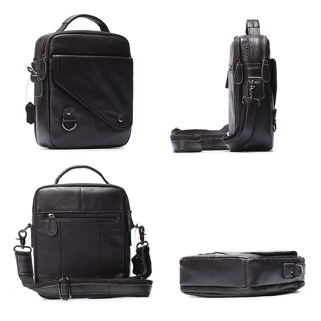 Сумка шкіряна чоловіча чорна арт.00281 Сумка шкіряна чоловіча чорна арт.00281