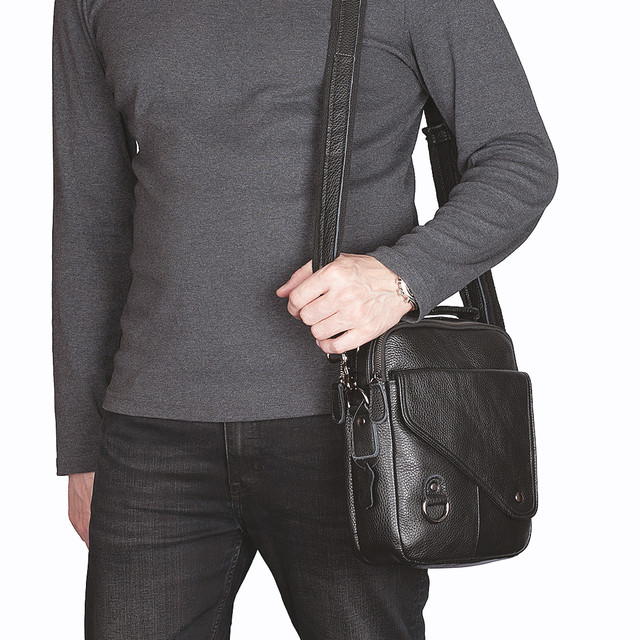 Сумка шкіряна чоловіча чорна арт.00281 Сумка шкіряна чоловіча чорна арт.00281