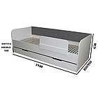 Ліжко Валенсія з шухлядою на ламелях, односпальне ліжко Valencia, фото 4