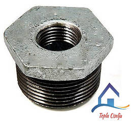 Редукція перехідна чавунна 1 1/4 х 1/2" (різьба зовнішня / внутрішня)