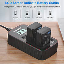 Зарядний пристрій KingMa BM058 LCD USB для двох батарей Sony NP-FW50, фото 5