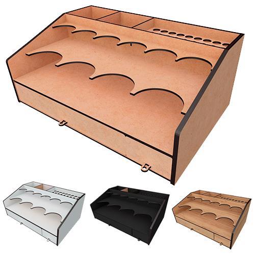 Настільний органайзер для фарб і художніх речей, DIY набір #381 color_White