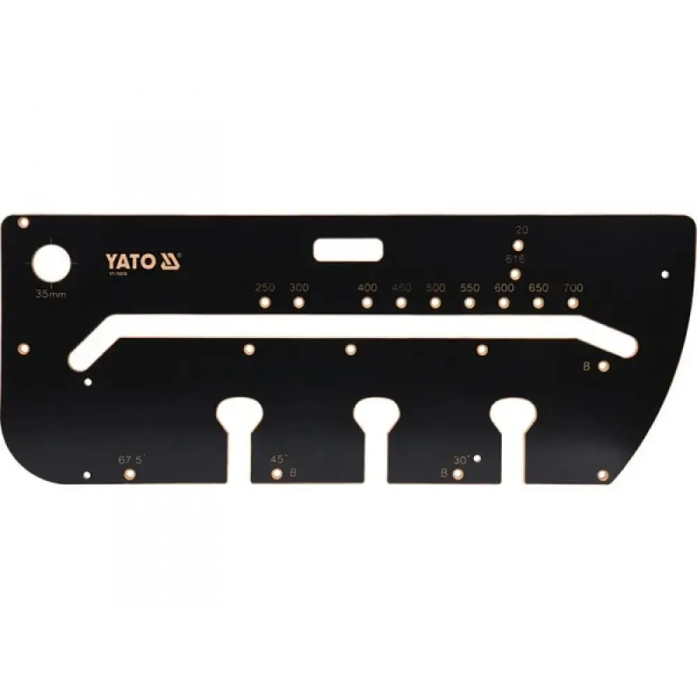 Шаблон для з'єднань стільниць 700 мм YATO 1000х390х53 мм, фото 1
