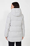 Подовжений пуховик жіночий Baon B0023564-202 сірий M, фото 3
