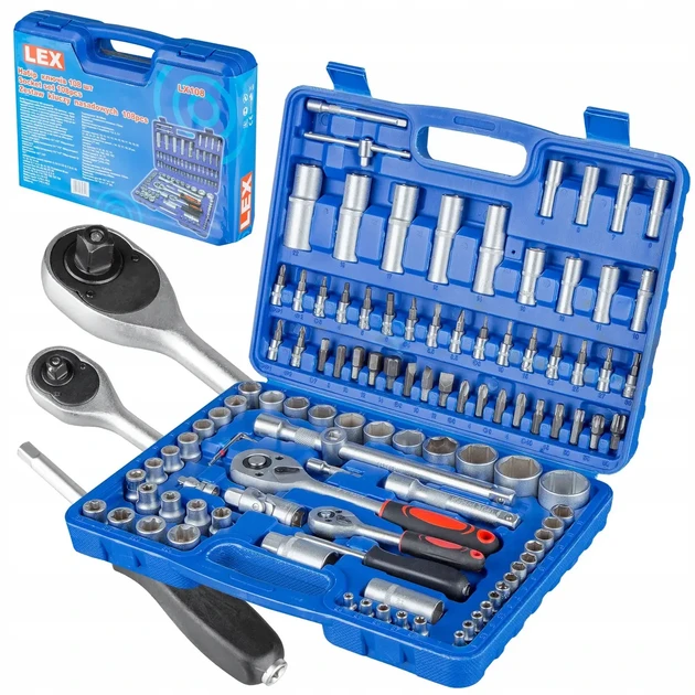 Набір ключів LEX LXSS108M (противоударний кейс + металеві защолки)