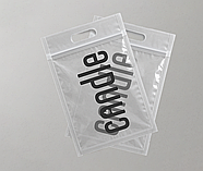 Зіп-пакет глянцевий 20х30 см з ручкою Щільність 100 мкм Універсальний пакет Zip-Lock з логотипом, фото 6