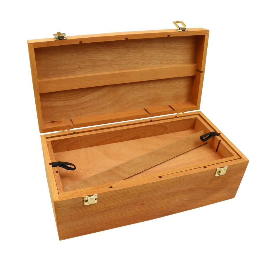 Пенал для худ. матеріалів дерев’яний (в'яз) 40х20х15см DK ART
