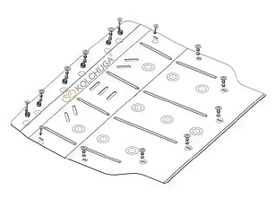 Захист двигуна Jaguar E-Pace (з 2020--) Кольчуга