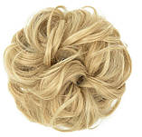 Резинка-шиньйон для волосся – пшеничний блонд обʼємний пучок, фото 2