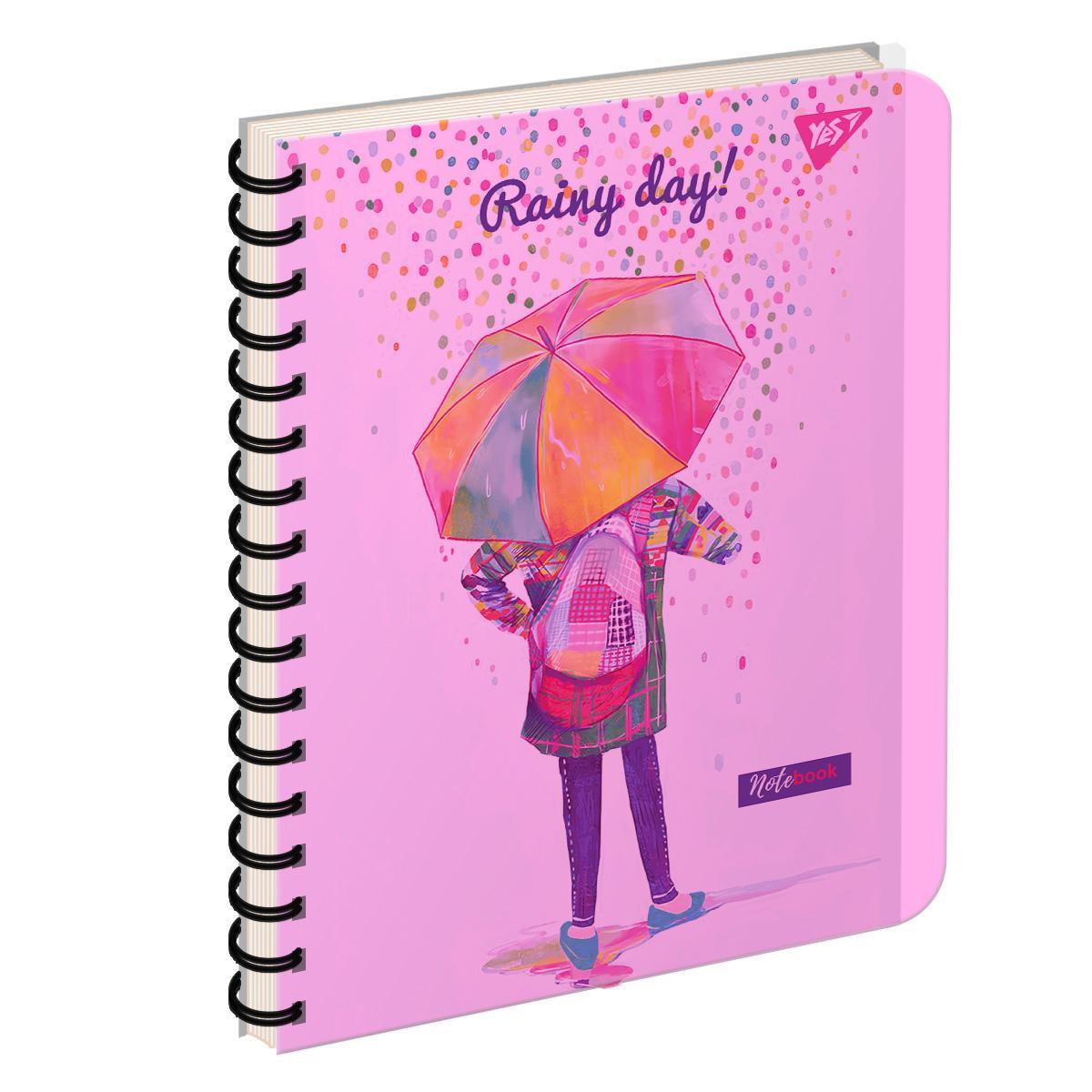 Зошит для записів YES Rainy day А5 144 аркуша пластикова обкладинка