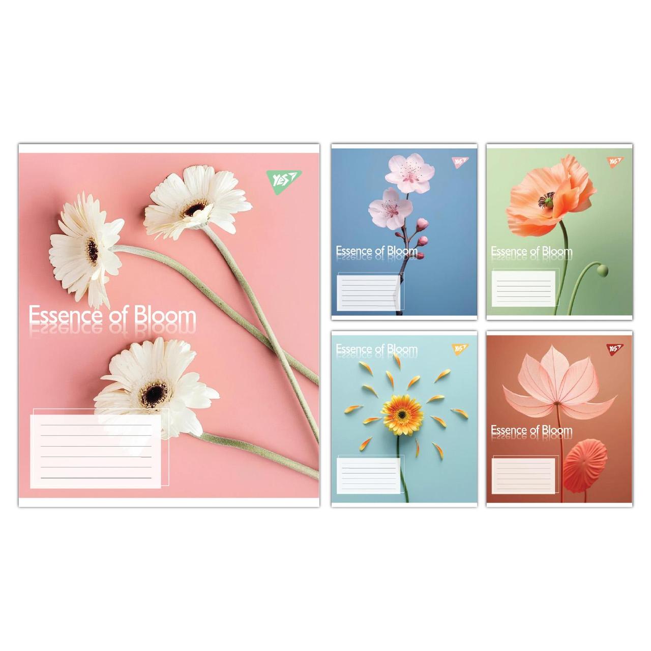 Зошит учнівський шкільний Yes Essence of Bloom А5 24 аркушів лінія