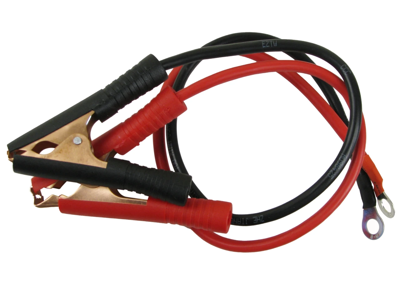 Кабель для інвертора + крокодили 10mm2 довжина 500 mm Lemanso LM40253