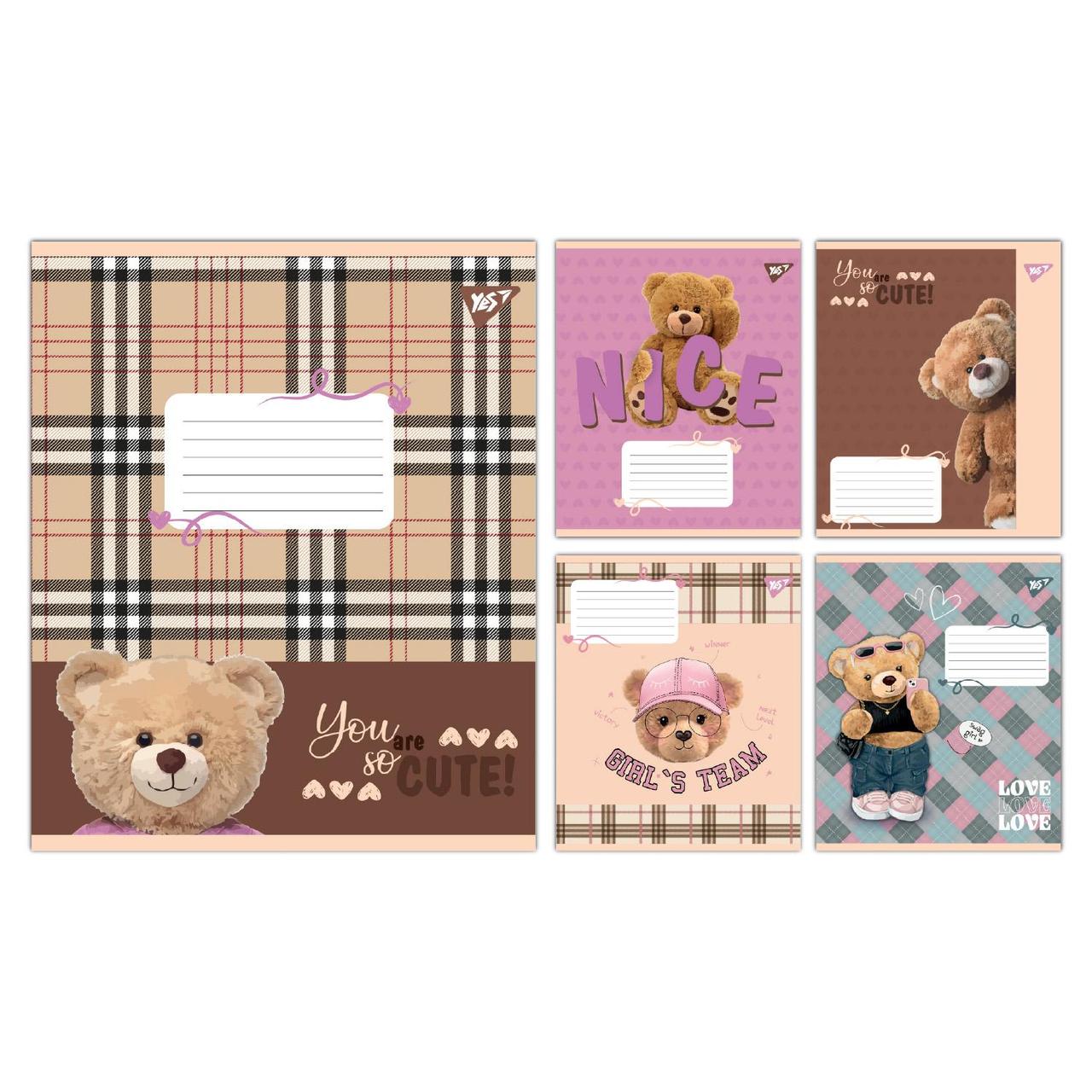 Зошит учнівський шкільний Yes You are cute А5 18 аркушів лінія