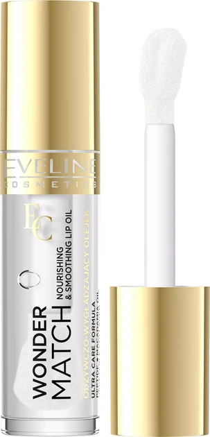 Прозора олія для губ Eveline Wonder Match, 01 Clear, фото 1