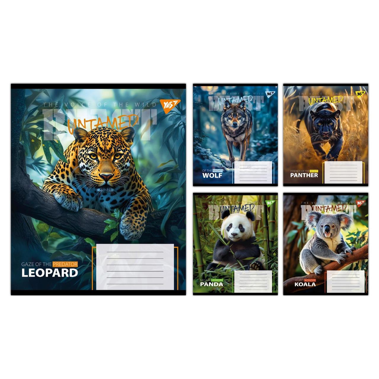 Зошит учнівський шкільний Yes The wild А5 24 аркушів клітинка