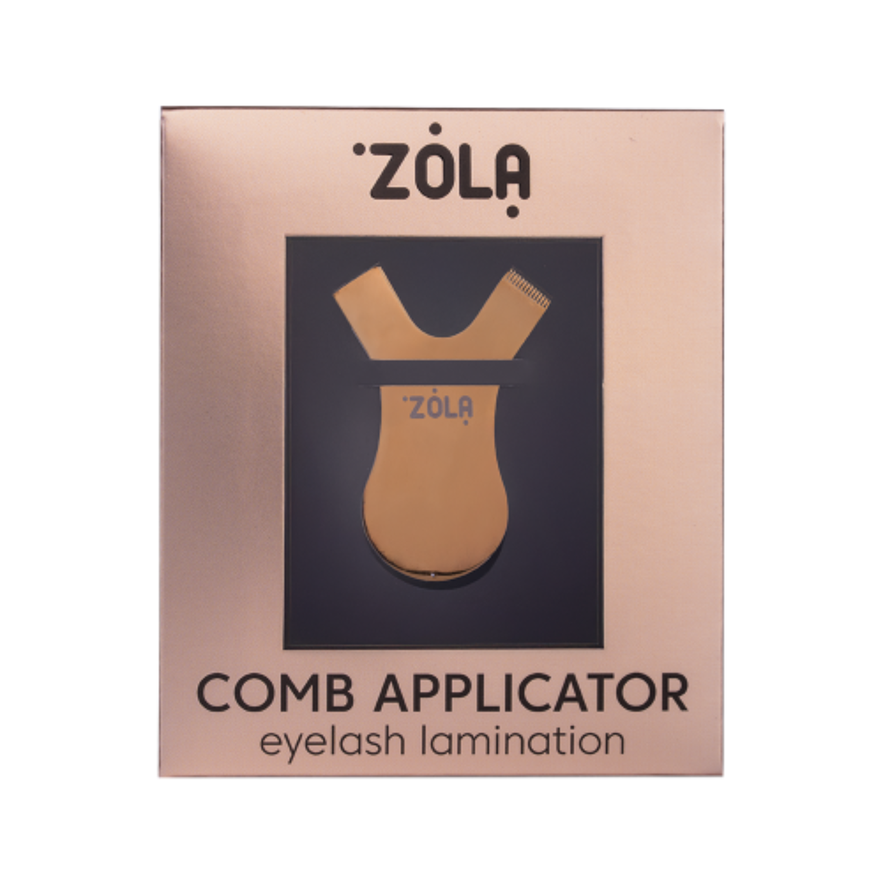 Аплікатор-гребінець для ламінування вій металевий Comb Applicator | ZOLA | Золотий