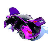 Машинка метал Tesla model Y електрокар фіолетова Тесла 1:24 відкр двері баг капот звук світло 19*6,5*8,5см (EL 81244), фото 6