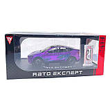 Машинка метал Tesla model Y електрокар фіолетова Тесла 1:24 відкр двері баг капот звук світло 19*6,5*8,5см (EL 81244), фото 9