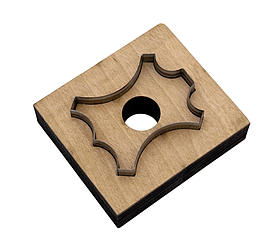 Штамп висікач вирубний для виробів зі шкіри 48*38мм #7