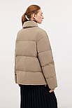 Жіночий пуховик з відкладеним коміром Baon B0024530-709 бежевий M, фото 4
