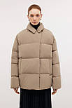 Жіночий пуховик з відкладеним коміром Baon B0024530-709 бежевий M, фото 2