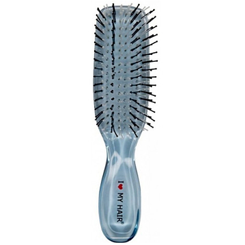Щітка для волосся I Love My Hair "Русалочка" Mini, 9 рядів прозоро-синя M (1801 BLUE)