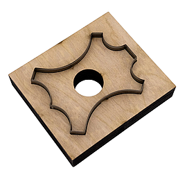 Штамп висікач вирубний для виробів зі шкіри 72*58мм #8