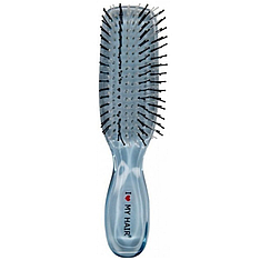 Щітка для волосся I Love My Hair "Русалочка" Mini, 9 рядів прозоро-синя M (1801 BLUE)