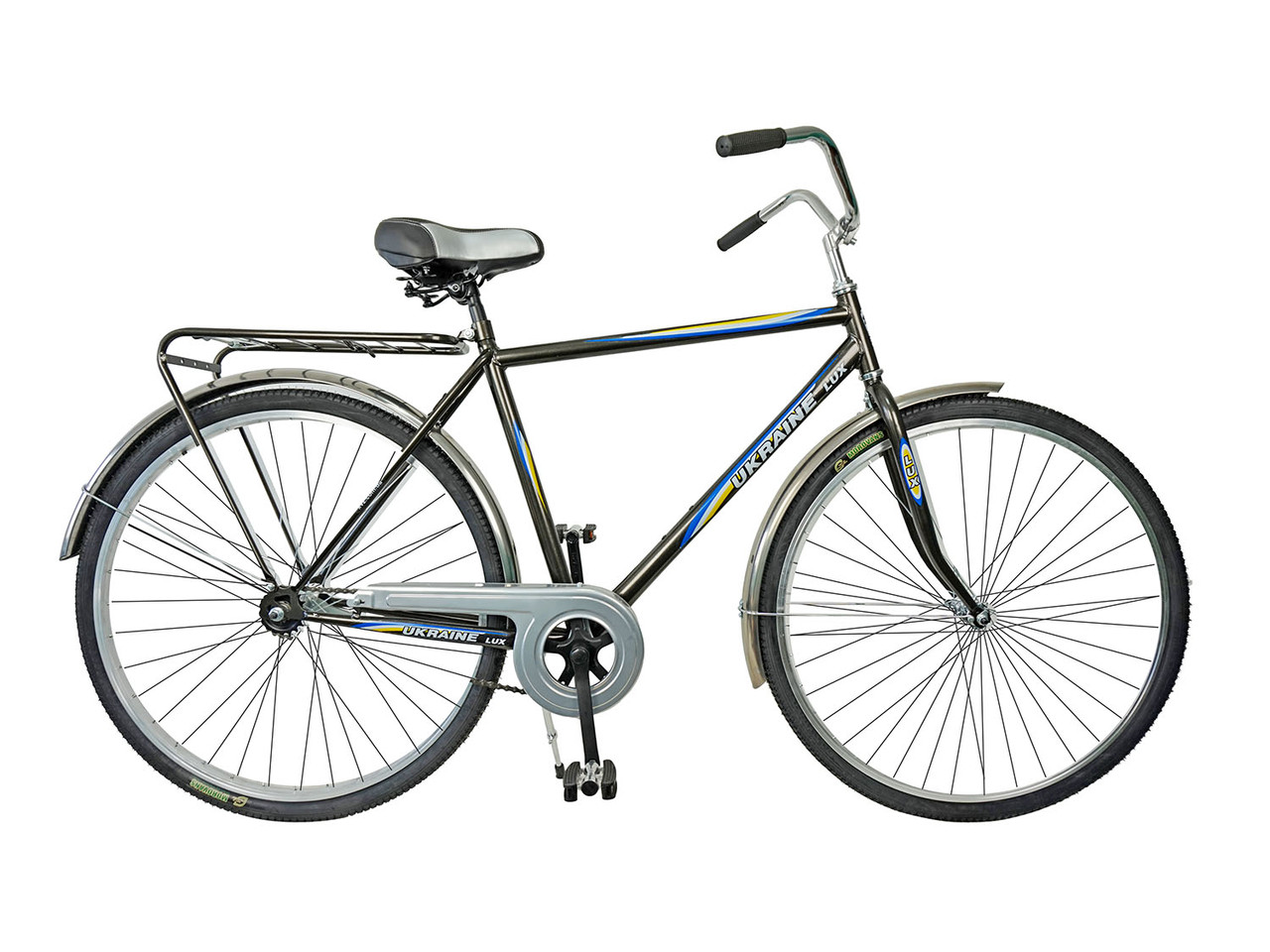 Велосипед ХВЗ 28″ LUX64 Cталь Коричневий металік