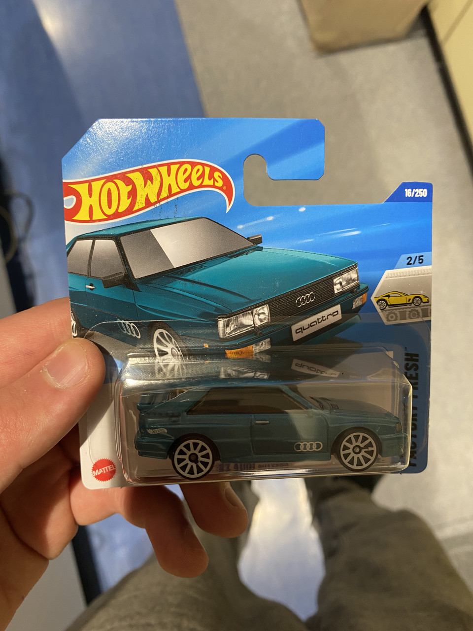 МАШИНКА БАЗОВА HOT WHEELS '87 AUDI QUATTRO FACTORY FRESH 1:64 HYW72 GREEN
