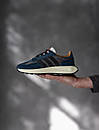 Кросівки чоловічі сині Adidas Retro E5 Blue Brown Black (14307), фото 2