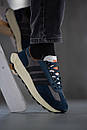 Кросівки чоловічі сині Adidas Retro E5 Blue Brown Black (14307), фото 7