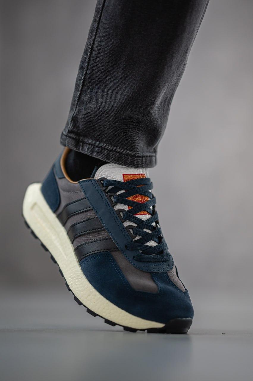 Кросівки чоловічі сині Adidas Retro E5 Blue Brown Black (14307), фото 1