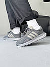 Кросівки чоловічі сірі Adidas Retropy E5 Black Grey (15696), фото 4