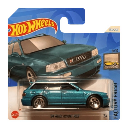 Hot Wheels '94 Audi Avant RS2 Factory Fresh HTD49 Зелёный 2024