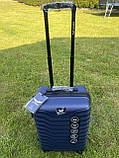 Валіза дорожня на колесах МАЛА S (ручна поклажа) 55х37х20см Wings PEA01 СИНІЙ, фото 5