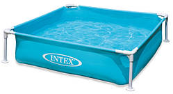 Дитячий каркасний басейн Intex 57173 (Блакитний) Mini Frame Pool (122х122х30 см)