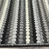 Ковролін на  гумовій основі чорний/білий/сірий MULTI STRIPE 6927, фото 9