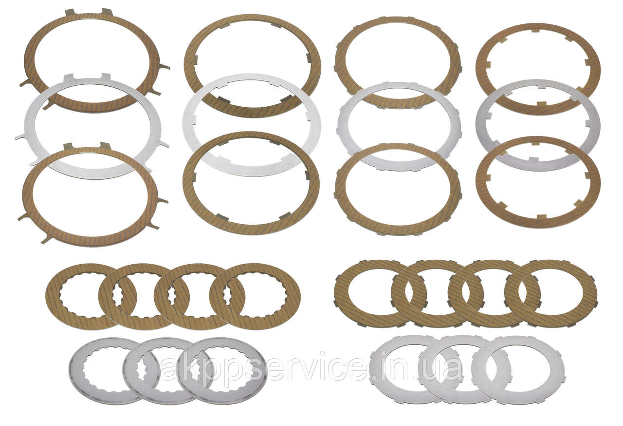 Комплект фрикційних дисків АКПП DP0 AL4 1.8L 2.0L 97-up Renault Peugeot Citroen, фото 1