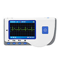 Ручний ЕКГ-монітор із РК-дисплеєм Easy ECG Білий Хіт продажу!
