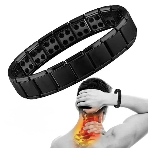 Турмаліновий титановий браслет із титаном для нормалізації тиску, фото 1