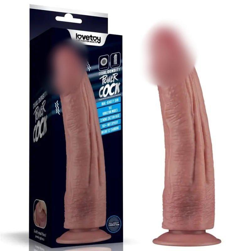 10.5 Vibrating Dual Density Power Cock kitty.in.ua, фото 1